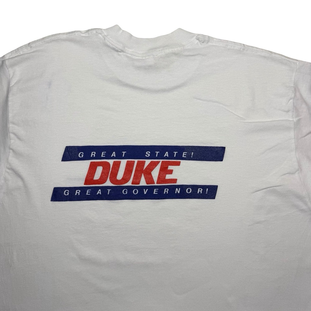 Vintage Duke George Deukmejian - California Governor Republican Politics Shirt
